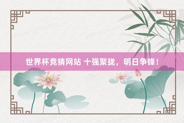 世界杯竞猜网站 十强聚拢，<a href=