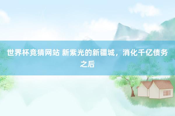 世界杯竞猜网站 新紫光的新疆城，消化千亿债务之后