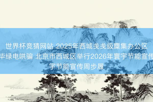 世界杯竞猜网站 2025年西城戋戋级麇集办公区一都已毕绿电哄骗 北京市西城区举行2026年寰宇节能宣传周步履